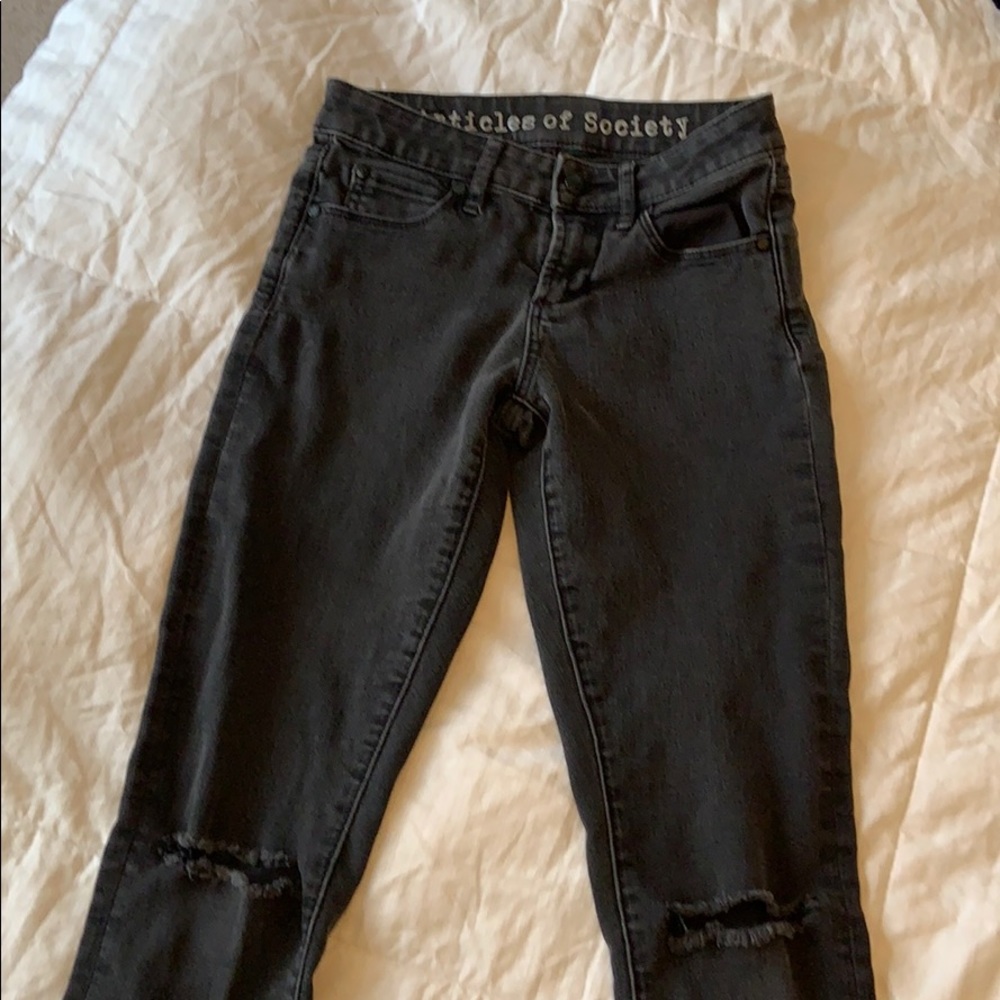 Articles of Society black denim jeans